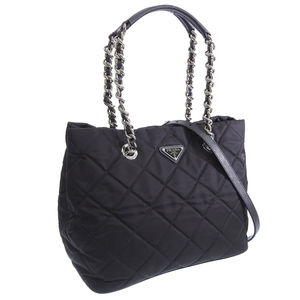 Prada Outlet Nylon Shoulder Bags Nero Black
